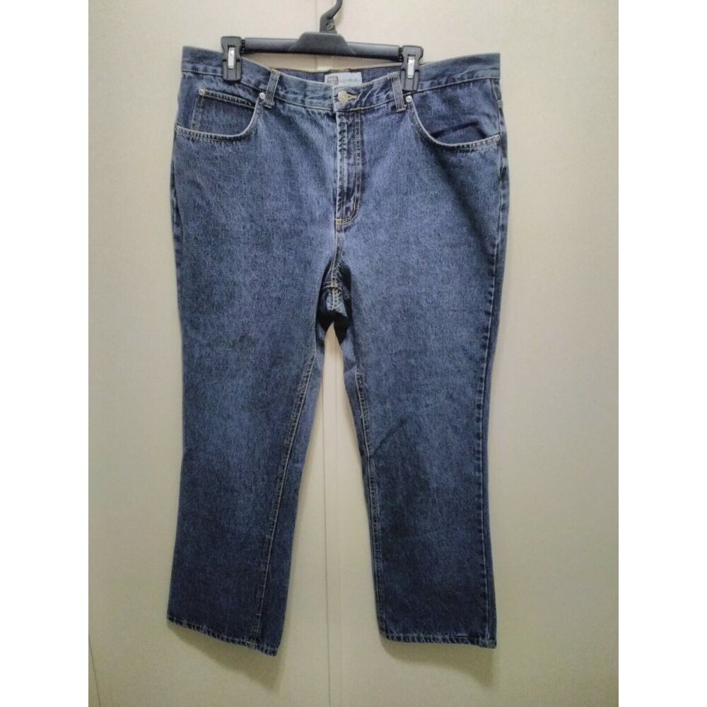 Faded Glory Blue Bootcut Denim Jeans‎ Womens 18 Average High Rise Vintage Cotton